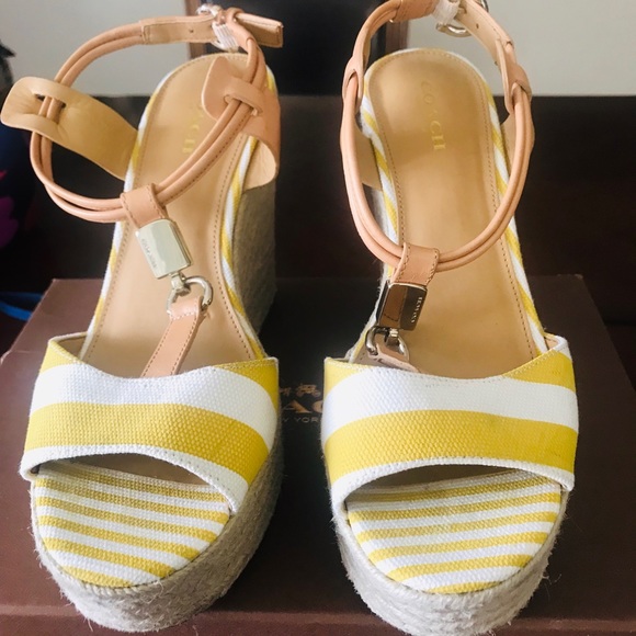 Coach Wedge Sandals - Picture 2 of 9